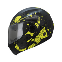 CASCO GHIRA GH-KIDS AMARILLO MATE SPACE CHASE ABATIBLE SVS